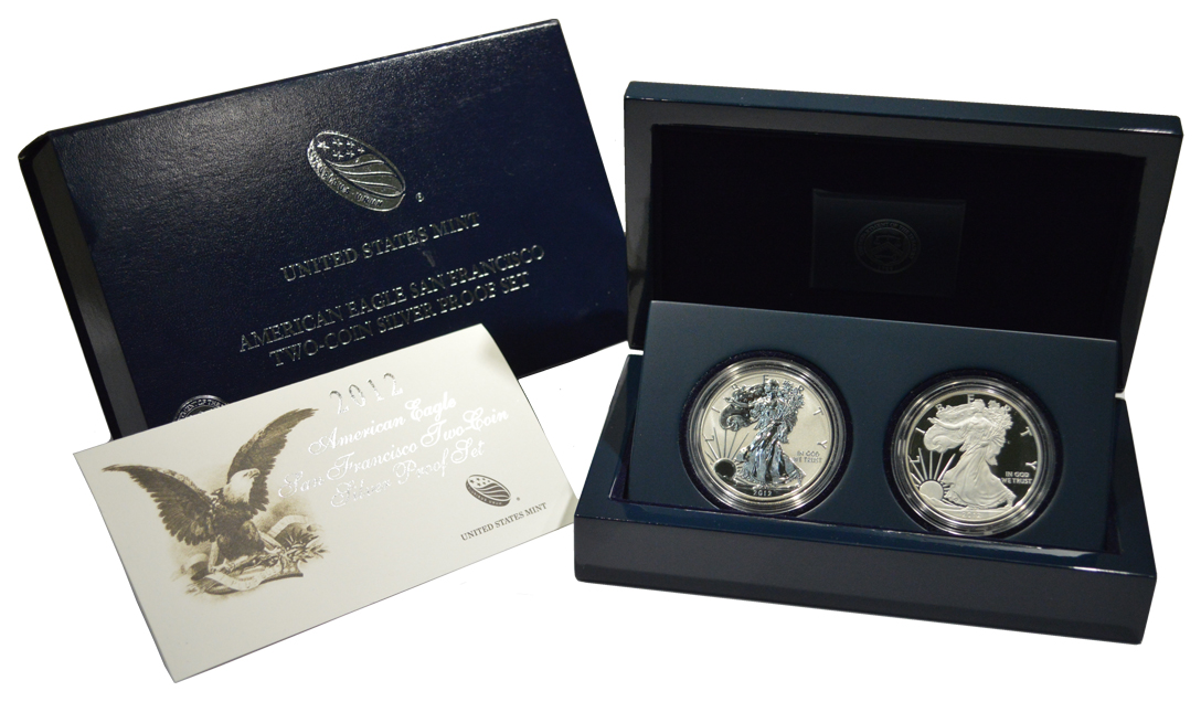 Details about   2012 S REVERSE PROOF SILVER EAGLE FROM SAN FRANCISCO SET ONE COIN IN CAP 