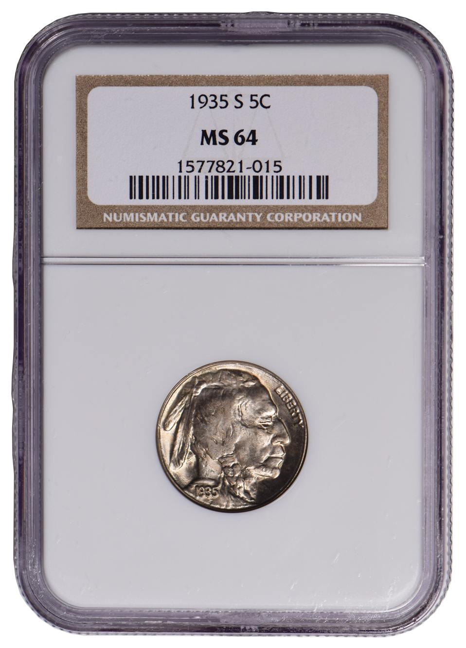 1935-S Buffalo Nickel, MS64, NGC • Liberty Coin